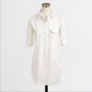 NWT J.Crew white popover tunic sz M